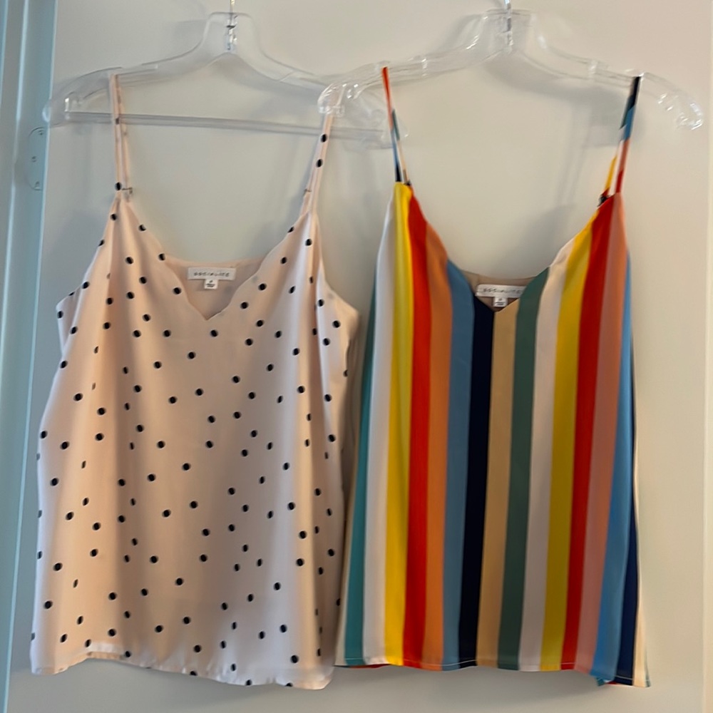 2 for 1 silky camisoles - size small